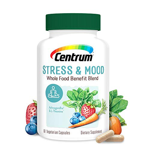 Centrum Stress and Mood Ashwagandha Magnesium Whole Food Supplement Supports Healthy Mood 30 Day Supply60 Capsules Centrum Stress and Mood Ashwagandha Magnesium Whole Food Supplement Supports Healthy Mood 30 Day Supply60 Capsules