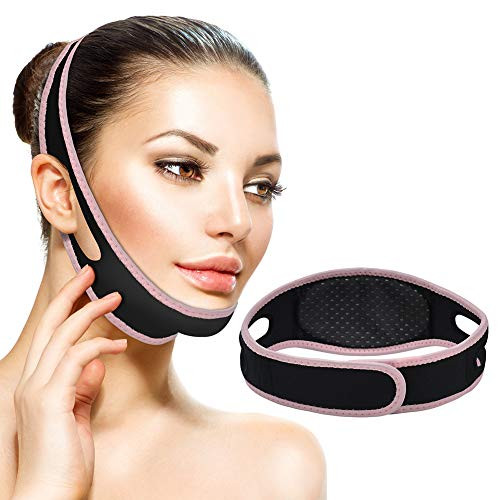REUSABLE face Slimming Strap Double Chin Reducer PainFree Facial Chin Slimmer belt V Line Lifting Chin Band Eliminates Sagging Skin Lift Firming Anti Aging Contour Tightening Face Shaper REUSABLE face Slimming Strap Double Chin Reducer PainFree Facial Chin Slimmer belt V Line Lifting Chin Band Eliminates Sagging Skin Lift Firming Anti Aging Contour Tightening Face Shaper