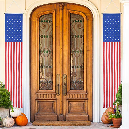 CozyCabin Patriotic American Flag Banners Porch Sign 4th of July Independence Day Hanging Flags Stars Stripes Door Decor for Outdoor Use Party Supplies Set of 2 CozyCabin Patriotic American Flag Banners Porch Sign 4th of July Independence Day Hanging Flags Stars Stripes Door Decor for Outdoor Use Party Supplies Set of 2