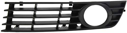 IMatch Auto Parts Driver Side Front Bumper Cover Outer Grille Replacement for 20022005 AUdi A4 AU1038102 10459074L Black