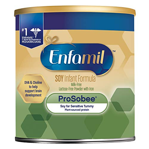 Enfamil ProSobee Soy Sensitive Tummy Baby Formula DairyFree LactoseFree MilkFree Plant Protein Powder 129 oz Omega 3 DHA Iron Immune Brain Support Enfamil ProSobee Soy Sensitive Tummy Baby Formula DairyFree LactoseFree MilkFree Plant Protein Powder 129 oz Omega 3 DHA Iron Immune Brain Support