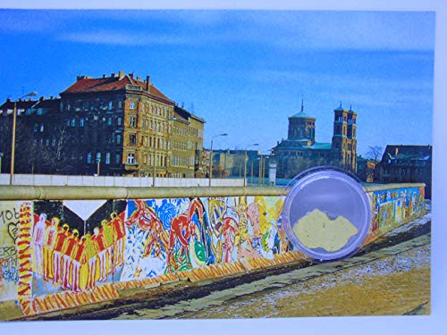 POSTCARD WITH SMALL AUTHENTIC PIECE OF THE BERLIN WAL Wall art Germany POSTCARD WITH SMALL AUTHENTIC PIECE OF THE BERLIN WAL Wall art Germany