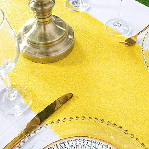 Table Runner Sequin Table Runners14x108Inch Glitter Sequin Table Runner for Wedding Teal Table Runner Sequin Runners Bridal Show Decoration Coffee Table Runner Party Supplies 2020 1 Yellow