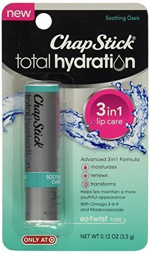 ChapStick Total Hydration 3in1 Lip Care Soothing Oasis 012 oz Pack of 6