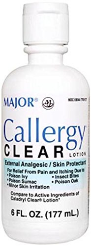 Major Pharmaceuticals 700641 Callergy Clear Lotion Compare to Caladryl 177 mL Volume Clear