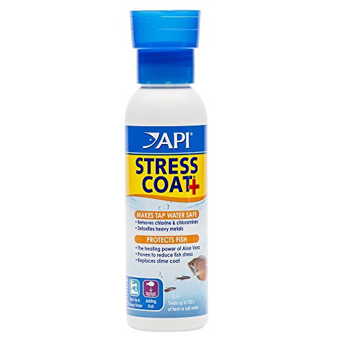 API STRESS COAT Aquarium Water Conditioner 4Ounce Bottle 85B