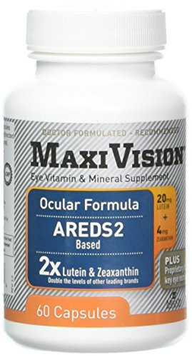 MedOp MaxiVision® Ocular Formula  AREDS2 Lutein and Zeaxanthin  60 Capsules 1 Bottle