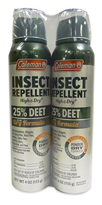 Coleman Dry Formula 25 DEET Insect Repellent Spray