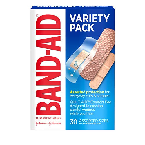 BandAid Brand Adhesive Bandage Family Variety Pack Clear Tough and Sport Bandages Assorted Sizes 30 ct BandAid Brand Adhesive Bandage Family Variety Pack Clear Tough and Sport Bandages Assorted Sizes 30 ct
