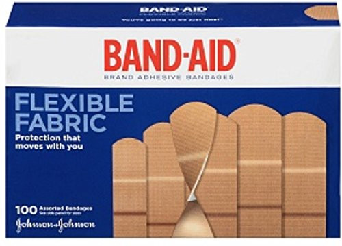 BANDAID Flexible Fabric Adhesive Bandages Assorted 100 ea Pack of 4 BANDAID Flexible Fabric Adhesive Bandages Assorted 100 ea Pack of 4