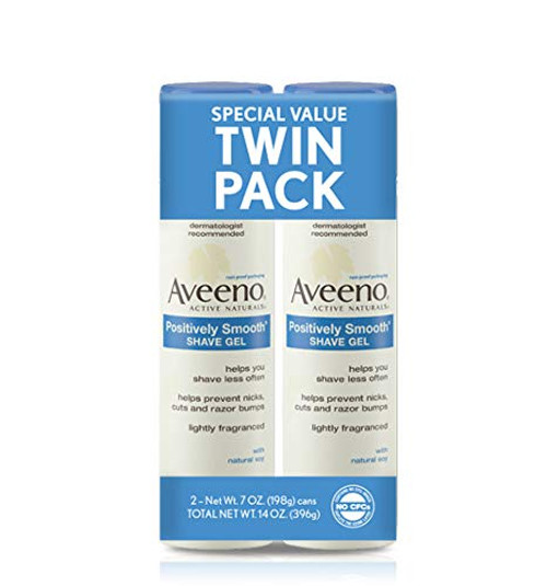 Aveeno Positively Smooth Moisturizing Shave Gel 7 Oz 1 Pack of two items
