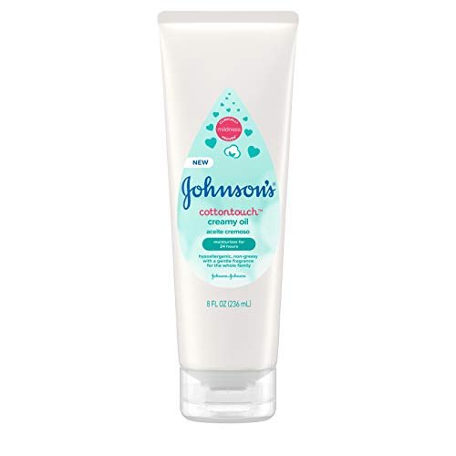 Johnsons CottonTouch Moisturizing Creamy Oil for Baby Body Lotion with Real Cotton and Gentle Fragrance Hypoallergenic NonGreasy ParabenFree PhthalateFree and DyeFree 8 fl oz Johnsons CottonTouch Moisturizing Creamy Oil for Baby Body Lotion with Real Cotton and Gentle Fragrance Hypoallergenic NonGreasy ParabenFree PhthalateFree and DyeFree 8 fl oz