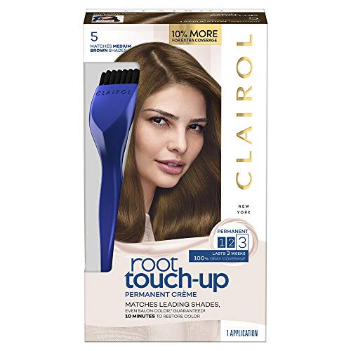 Clairol Root TouchUp Permanent Hair Color Creme 5 Medium Brown 2 Count