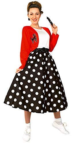 Rubies Fabulous 50s Polka Dot Sock Hop Girl Multicolored One Size Costume