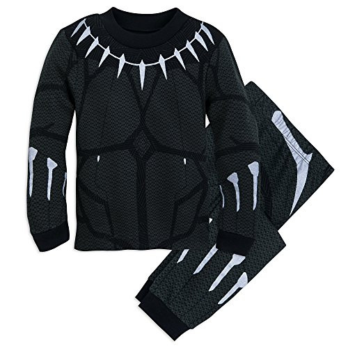 Marvel Black Panther Costume PJ Pals Set for Boys Size 6 Multi