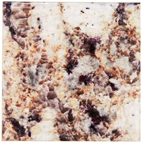 3dRose CST979524 Giallo Napoleon Granite PrintCeramic Tile Coasters Set of 8