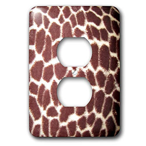 3dRose LLC lsp236996 Giraffe Print 2 Plug Outlet Cover