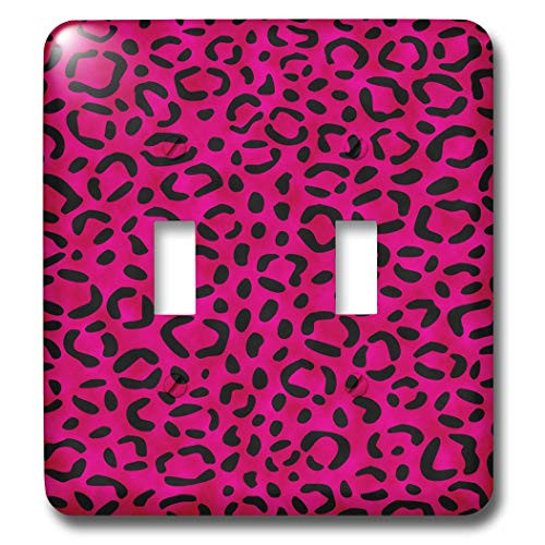 3dRose lsp325062 Leopard Print Pink Toggle Switch MultiColor