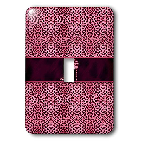3dRose lsp386921 Pink Cheetah Print and Stiletto Heel Single Toggle Switch