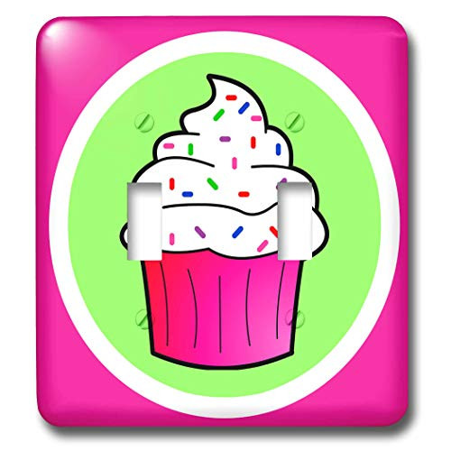 3dRose lsp431292 Cute Cupcake White Frosting With Sprinkles Toggle Switch 3dRose lsp431292 Cute Cupcake White Frosting With Sprinkles Toggle Switch