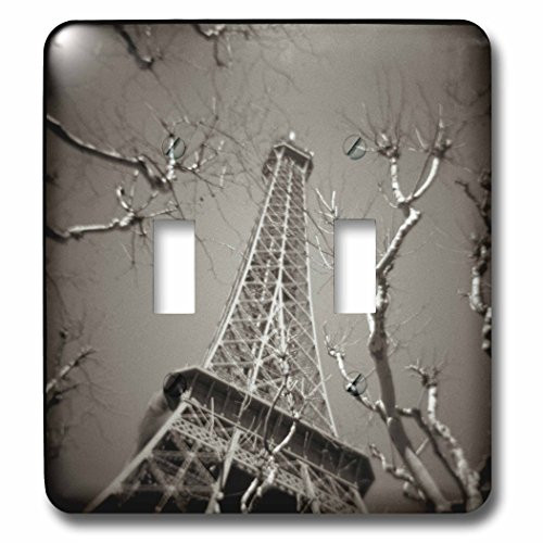 3dRose lsp815352 Looking Up at The Eiffel Tower in Paris France Eu09 Mcu0001 Mel Curtis Double Toggle Switch