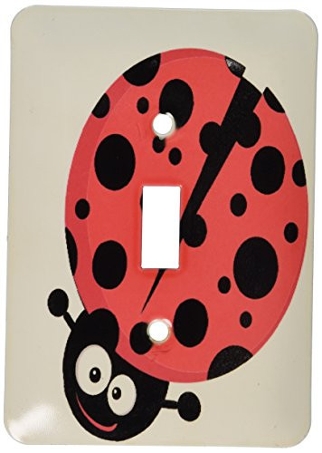 3dRose LLC 3dRose LLC lsp1186001 Cute Little Goofy Ladybug With Lots Of Spots  Single Toggle Switch
