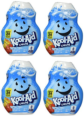KoolAid Liquid Drink Mix  Tropical Punch 162oz Pack of 4