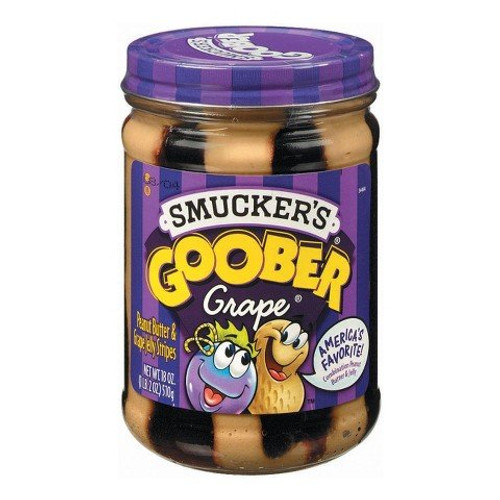 Smuckers Goober Grape Peanut Butter And Jelly Spread 18 Oz Smuckers Goober Grape Peanut Butter And Jelly Spread 18 Oz
