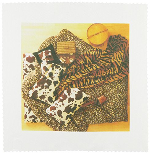 3dRose qs408601 Animal Print Pillows N Throw Quilt Square 10 by 10Inch