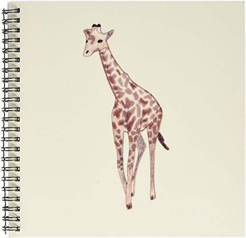 3dRose db776731 Cute Color Drawing of Child Baby GiraffeDrawing Book 8 by 8Inch