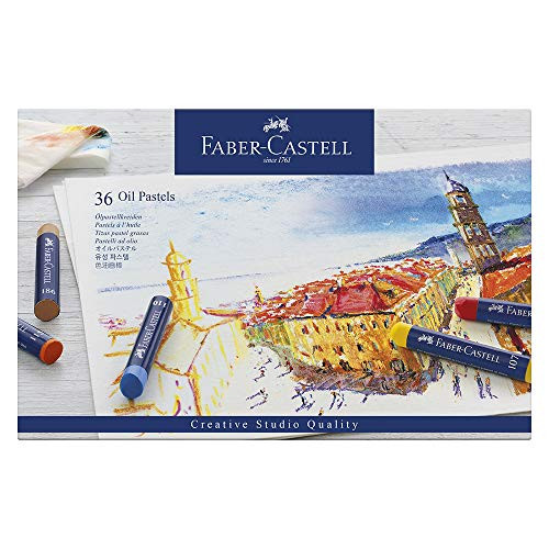 Faber Castell Creative Studio Oil Pastel Crayons  36 Vibrant Colors