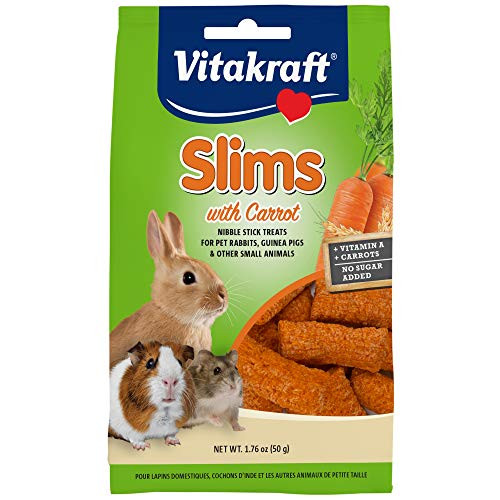 Vitakraft Pet Rabbit Slims With Carrot Nibble Stick Treat 176 Ounce Pouch Vitakraft Pet Rabbit Slims With Carrot Nibble Stick Treat 176 Ounce Pouch