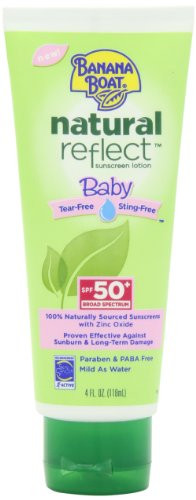Banana Boat Natural Reflect Baby Sunscreen Lotion SPF 50 4 Fluid Ounce