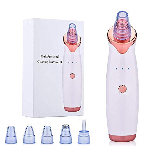 Pore Vacuum Blackhead Remover Vacuum  Rechargeable Blackhead Vacuum Pore Sucker Derma Acne Pimple Suction Tool for Ficial Skin