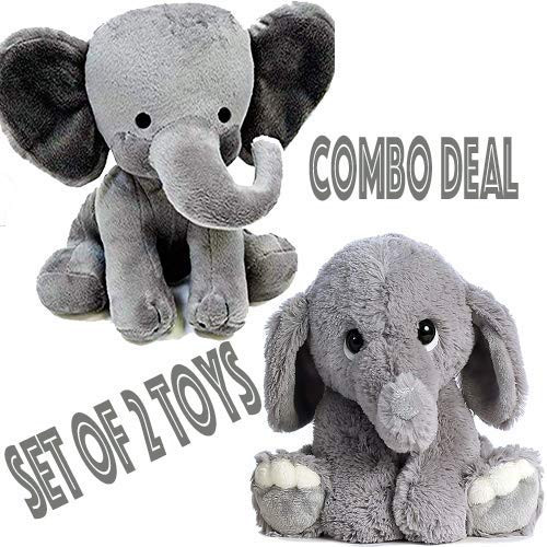 GRIFIL ZERO Elephant Stuffed Animal Plush Toy Gift Combo 2 Cute Elephant Toys Combo Elephant