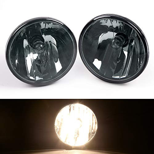 Pair Fog Lights with Bulbs Front Driving Lamps Compatible For Chevy 20072014 Suburban Avalanche Tahoe Camaro GMC Yukon Acadia with H16 Bulbs Smoke Lens Pair Fog Lights with Bulbs Front Driving Lamps Compatible For Chevy 20072014 Suburban Avalanche Tahoe Camaro GMC Yukon Acadia with H16 Bulbs Smoke Lens