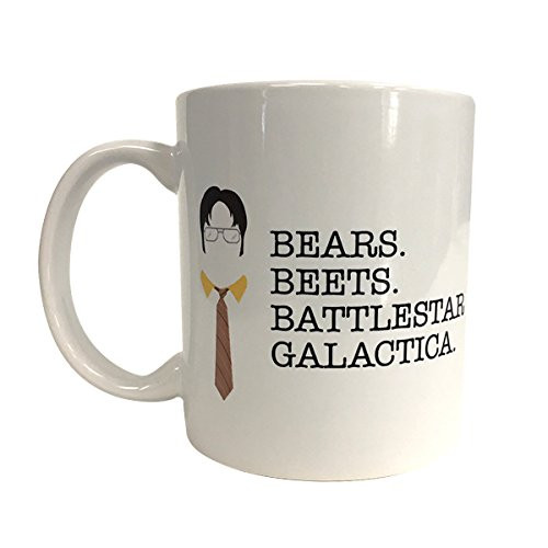 Bears Beets Battlestar Galactica Coffee Mug Dwight Schrute The Office TV Show Bears Beets Battlestar Galactica Coffee Mug Dwight Schrute The Office TV Show