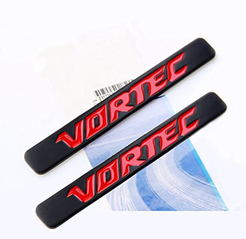Yoaoo 2x OEM Black Red Vortec Emblems Badge 3D for 2500Hd Gmc Sierra Silverado Gm Truck Liter Badge