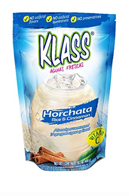 Klass Aguas Frescas Horchata Rice and Cinnamon Sweetened Instant Drink Mix 141 Oz 2