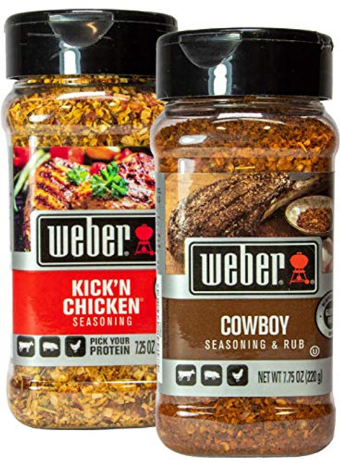 Weber Kickn Chicken and Cowboy Seasoning Bundle Weber Kickn Chicken and Cowboy Seasoning Bundle
