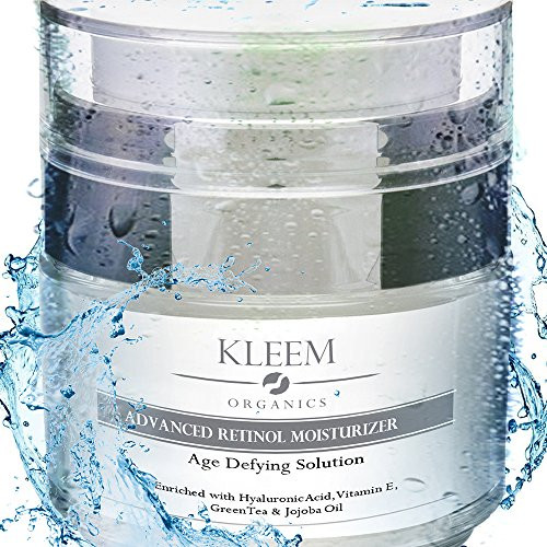 Anti Aging Retinol Moisturizer Cream for Face Neck  Decollete with 25 Retinol and Hyaluronic Acid Best Day and Night Anti Wrinkle Cream for Men and Women  Results in 5 Weeks