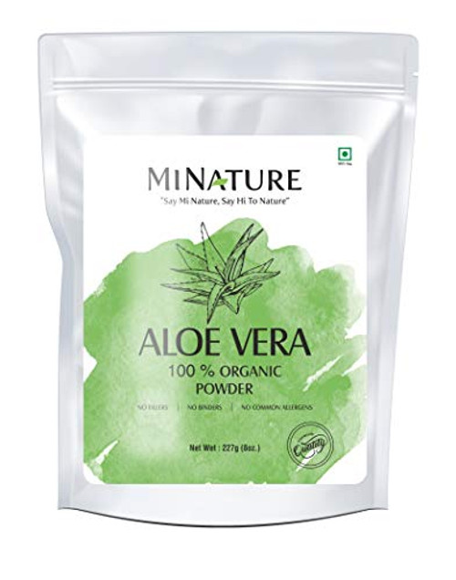 100 Organic Aloe Vera Powder USDA CERTIFIED by mi nature 8 OZ 227 g 12 lb Aloe Barbadensis Vegan Non GMO 100 Organic Aloe Vera Powder USDA CERTIFIED by mi nature 8 OZ 227 g 12 lb Aloe Barbadensis Vegan Non GMO