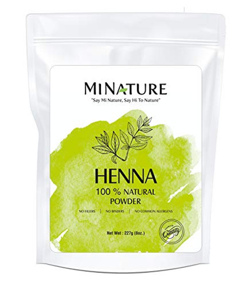 mi nature Henna Powder LAWSONIA INERMIS 100 Pure Natural and Organic From Rajasthan India 227g  12 lb For Hair DyeColor mi nature Henna Powder LAWSONIA INERMIS 100 Pure Natural and Organic From Rajasthan India 227g  12 lb For Hair DyeColor