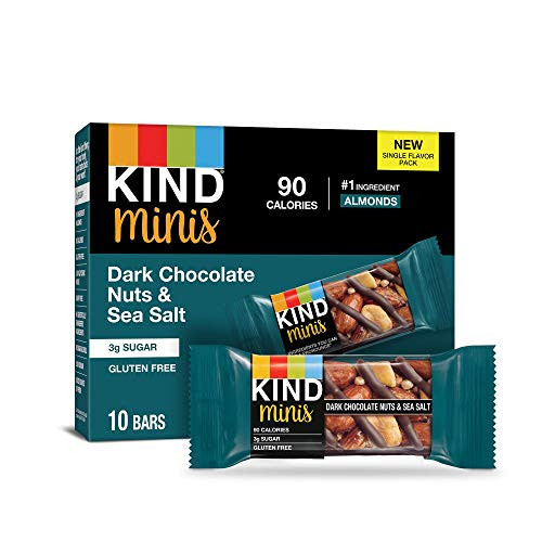KIND Minis Dark Chocolate Nuts  Sea Salt 7 Oz Pack Of 10