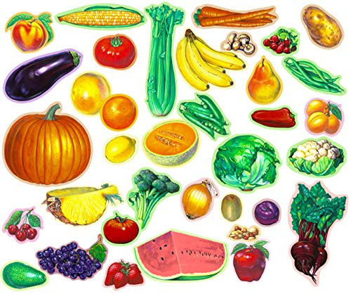 Story Time Felts 36 Piece Fruit Nuts  Vegetable PRECUT Felt Flannel Board Figures Set