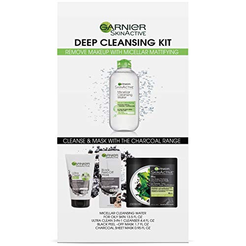 Garnier SkinActive Micellar Charcoal Deep Cleansing Kit for Oily Skin Garnier SkinActive Micellar Charcoal Deep Cleansing Kit for Oily Skin