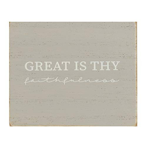 Dicksons Great is Thy Faithfulness Grey 3 x 4 MDF Decorative Tabletop Plaque Sign Dicksons Great is Thy Faithfulness Grey 3 x 4 MDF Decorative Tabletop Plaque Sign