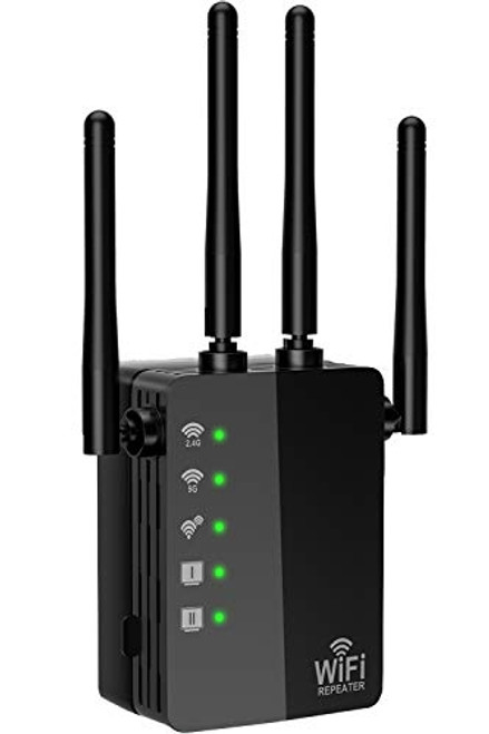 WiFi Extender 1200Mbps WiFi Booster Range Extender Repeater 24GHz and 5GHz 360 Degree Full Coverage WiFi Extenders Signal Booster for Home Office Wireless Internet