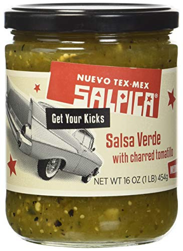 Salpica Salsa Verde with Charred Tomatillo 16 Ounce  6 per case