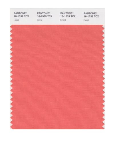 PANTONE SMART 16-1539X Color Swatch Card, Coral